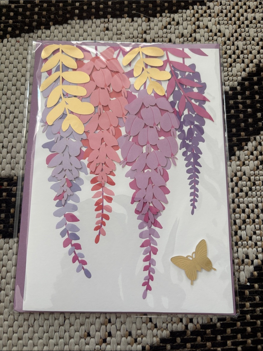 🆕Papyrus Wisteria Floral Greeting Card